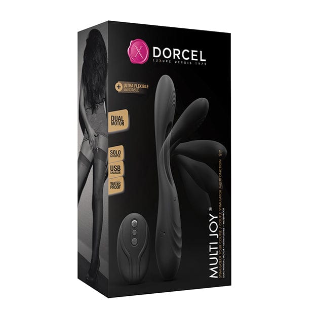 Dorcel - Multi Joy Bendable Flexible Stimulator Vibrator with Remote (Black) DC1021 CherryAffairs