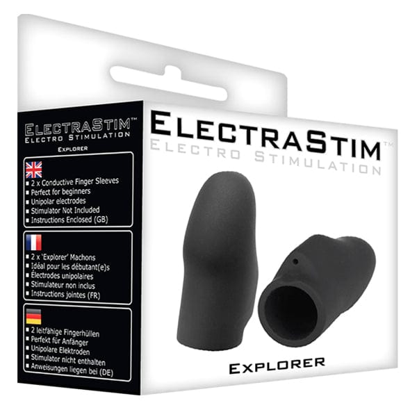 ElectraStim - Explorer Electro Stimulation Finger Sleeves (Black) EL1024 CherryAffairs