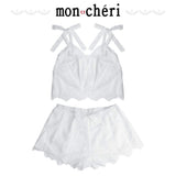 Enjoy Toys - Mon Cheri Room Wear Mor00025 2 Pc Chemise (White) ENT1008 CherryAffairs