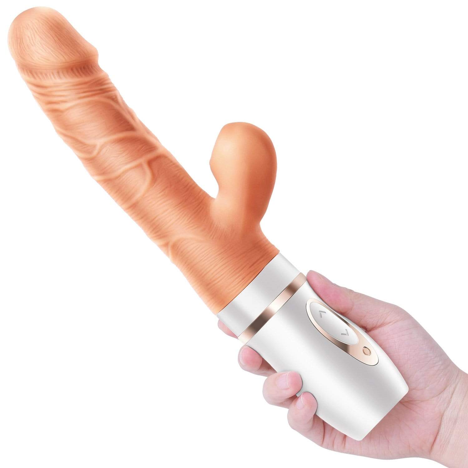 Erocome - Cepheus Thrust Suck Heat Realistic Dildo Vibrator (Beige) ERC1019 CherryAffairs