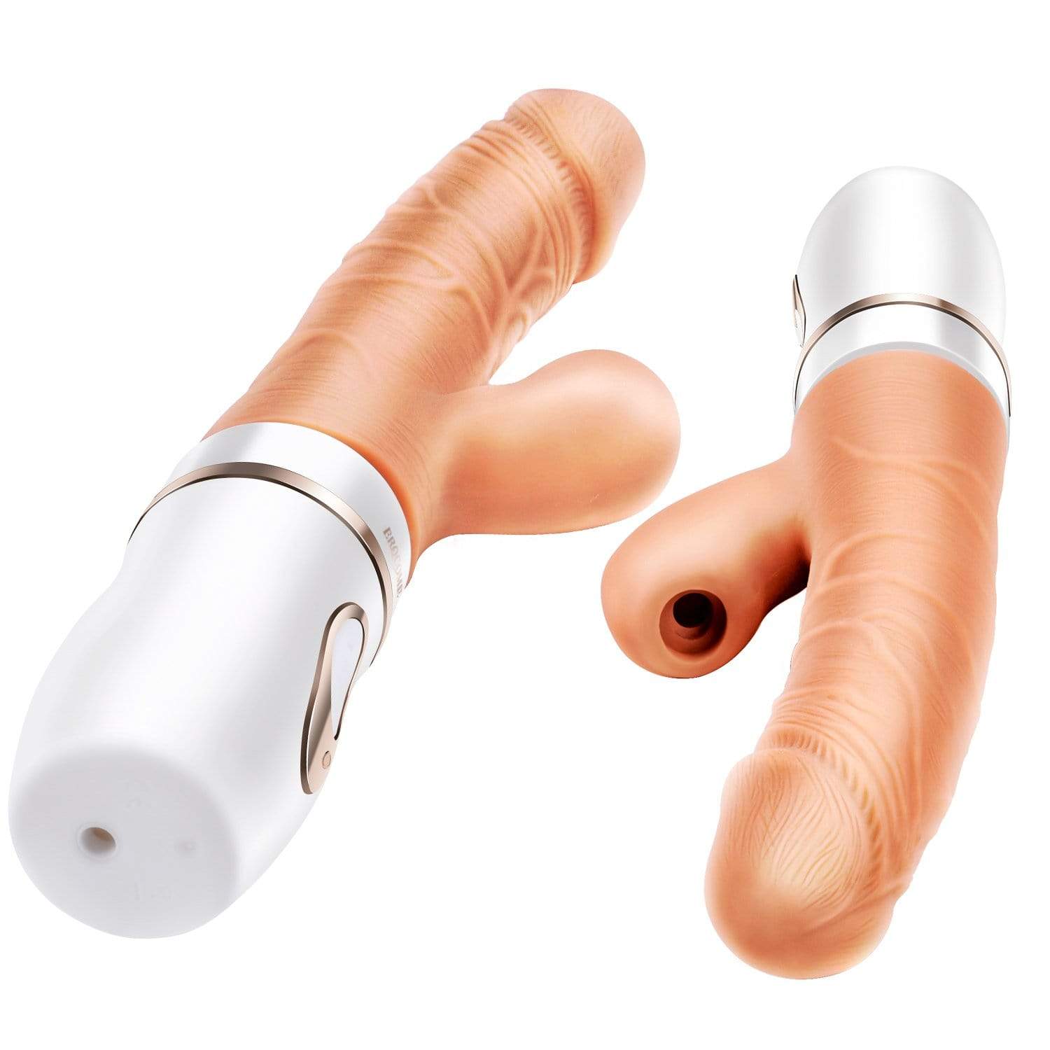 Erocome - Cepheus Thrust Suck Heat Realistic Dildo Vibrator (Beige) ERC1019 CherryAffairs