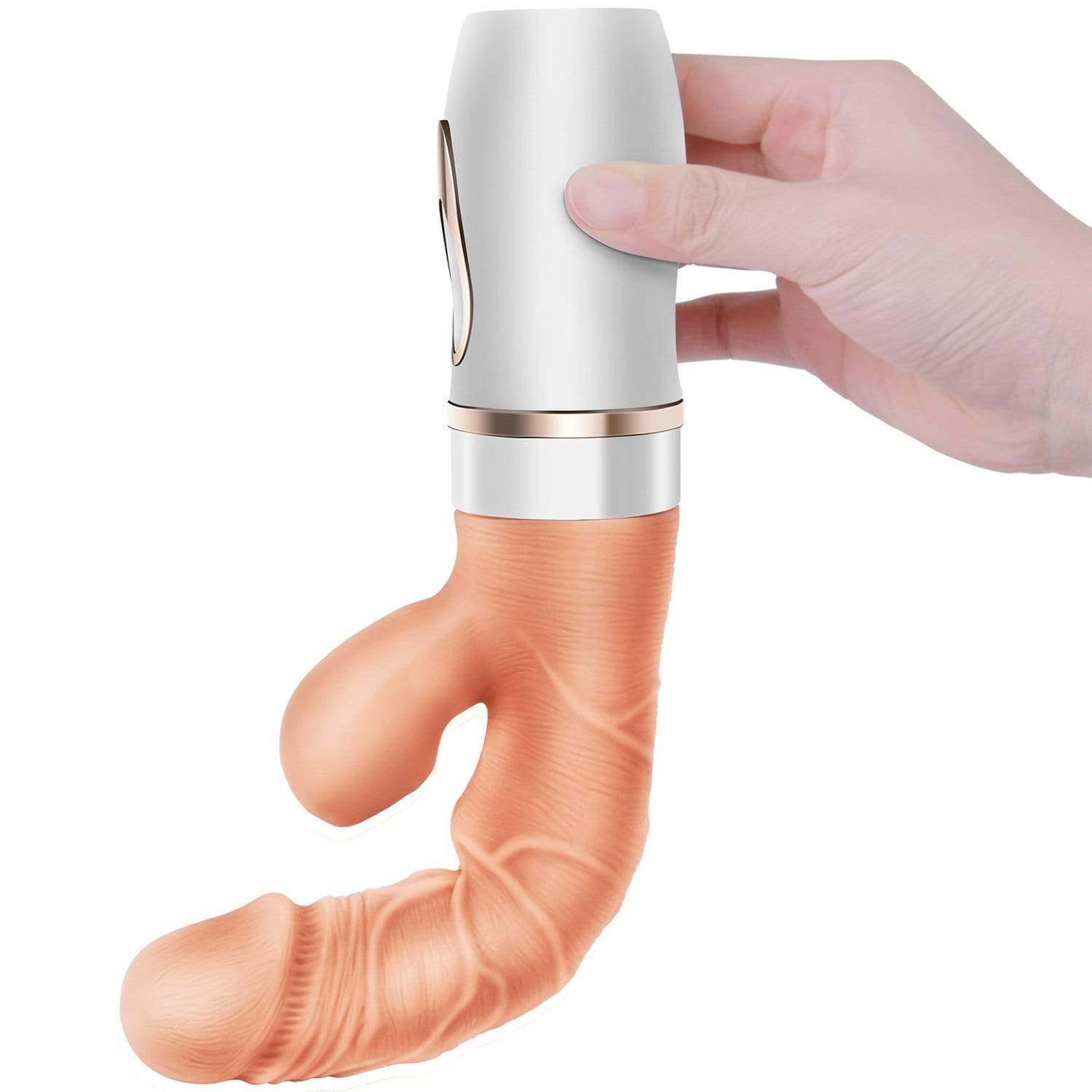 Erocome - Cepheus Thrust Suck Heat Realistic Dildo Vibrator (Beige) ERC1019 CherryAffairs