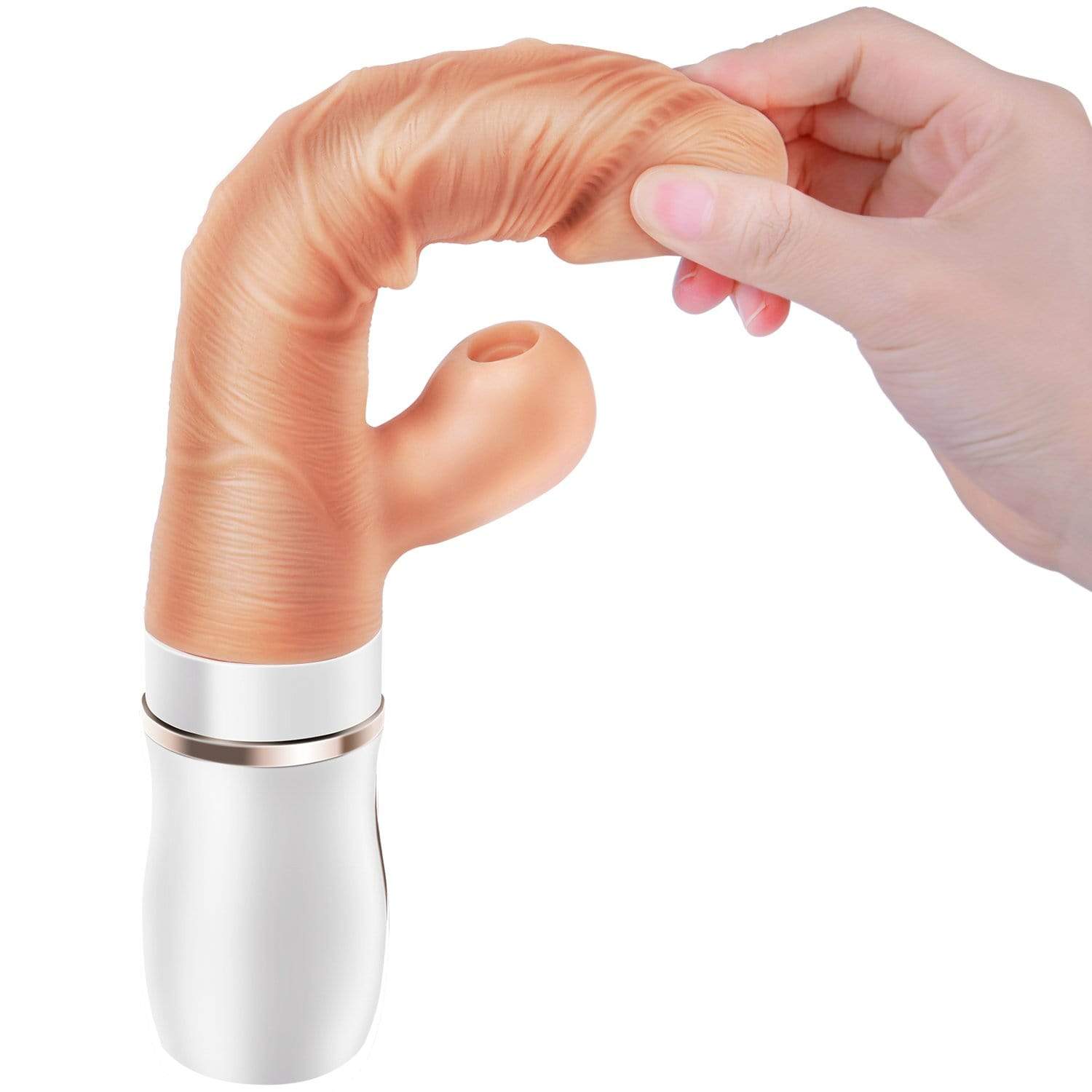 Erocome - Cepheus Thrust Suck Heat Realistic Dildo Vibrator (Beige) ERC1019 CherryAffairs