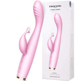 Erocome - Cygnus Rechargeable Kissing Rabbit Vibrator (Pink) ERC1020 CherryAffairs