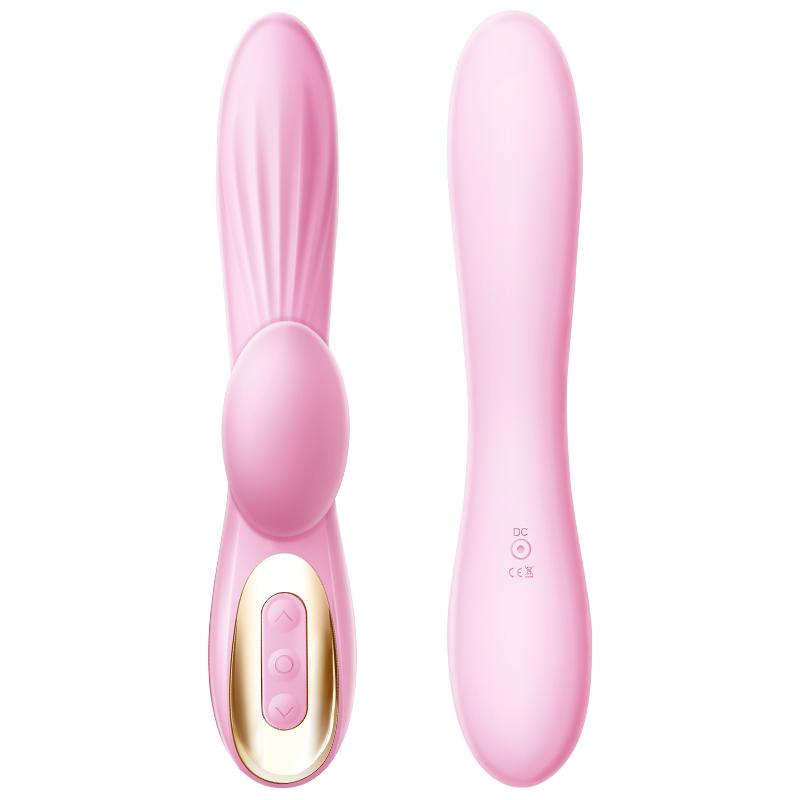 Erocome - Delphinus Vibrating Sucking Rabbit Vibrator (Pink) ERC1053 CherryAffairs