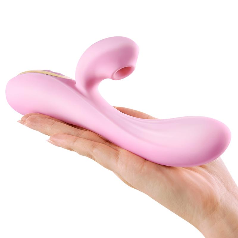 Erocome - Delphinus Vibrating Sucking Rabbit Vibrator (Pink) ERC1053 CherryAffairs