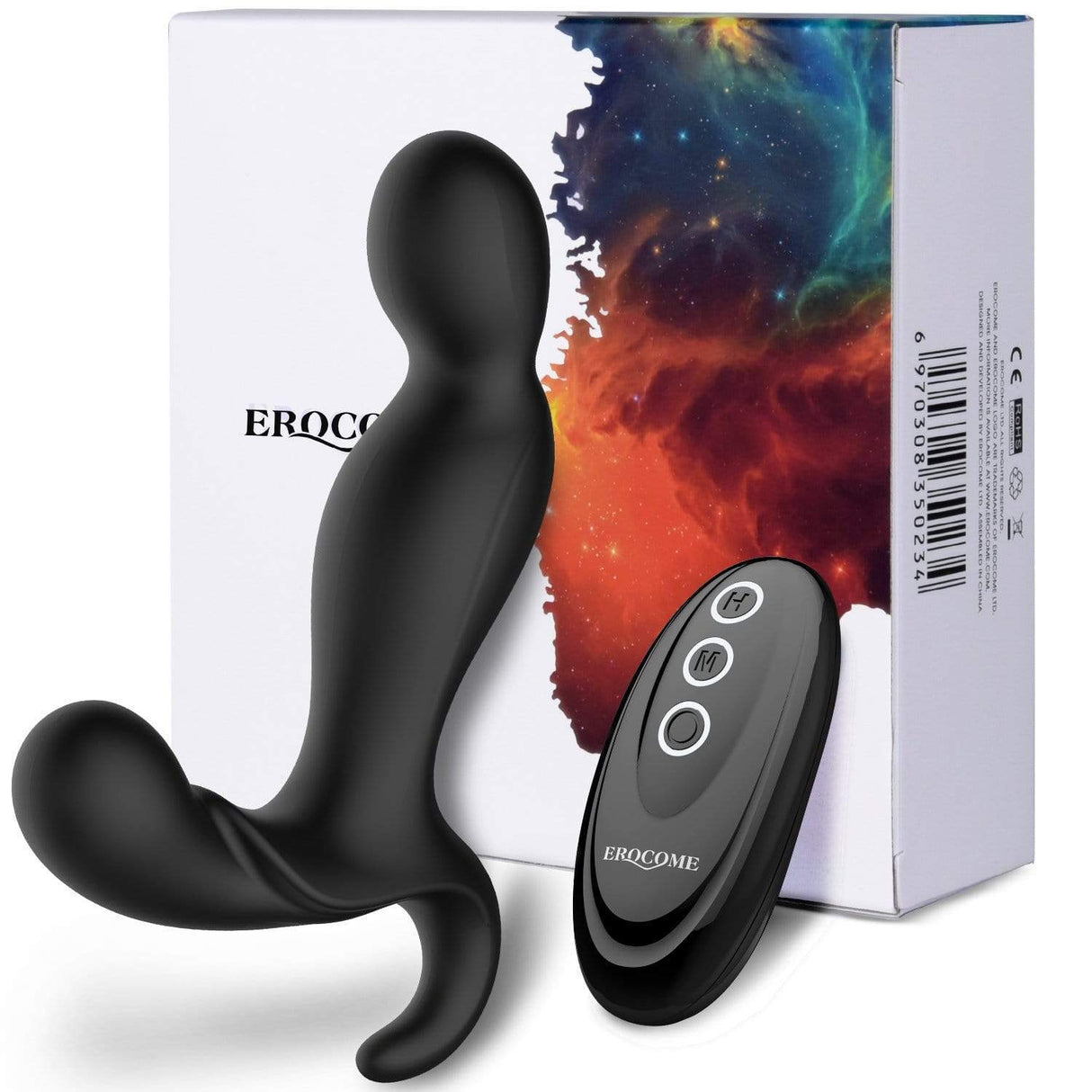 Erocome - Orion Remote Control Vibrating Prostate Massager (Black) ERC1017 CherryAffairs