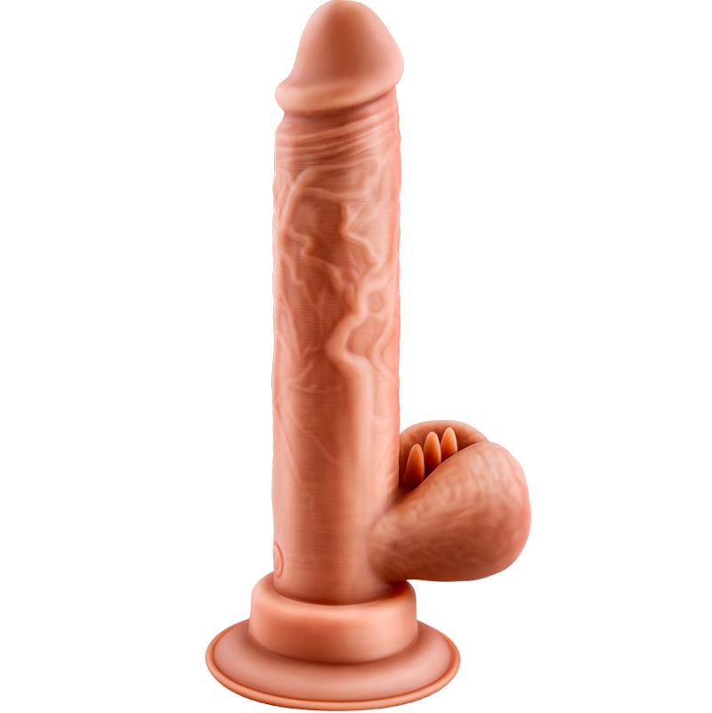 Erocome - Scorpio Thrusting Realistic Dildo Vibrator (Beige) ERC1033 CherryAffairs
