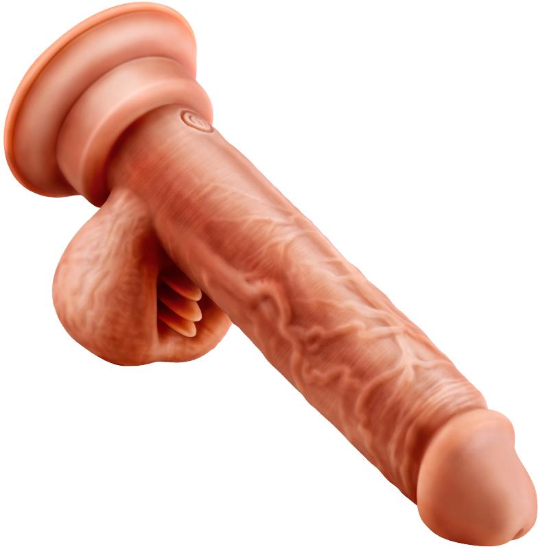 Erocome - Scorpio Thrusting Realistic Dildo Vibrator (Beige) ERC1033 CherryAffairs