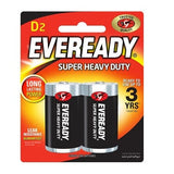 Eveready - Super Heavy Duty M1250 Battery Pack of 2 D2 EVR1008 CherryAffairs