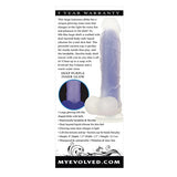 Evolved - Luminous Grow in the Dark Realistic Dildo with Balls 8" (Purple) EV1045 CherryAffairs