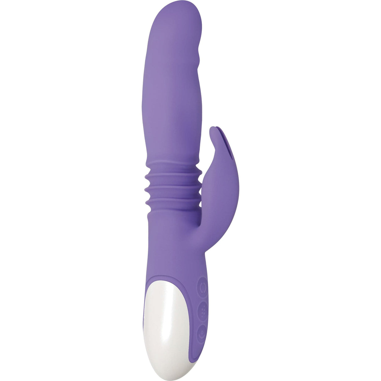 Evolved - Thick and Thrust Bunny Silicone Rechargeable Rabbit Vibrator (Purple)    Rabbit Dildo (Vibration) Rechargeable