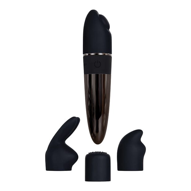 Evolved - Tiny Treasures 5 Piece Silicone Kit Rechargeable Bullet Vibrator (Black) EV1057 CherryAffairs