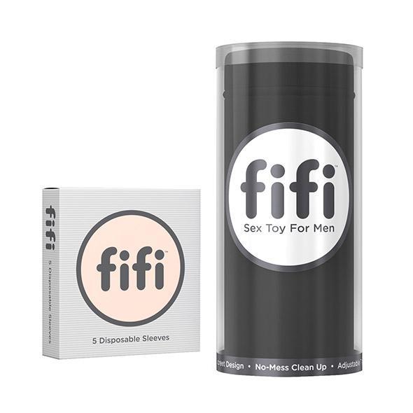 Fifi - Masturbator with 5 Sleeves (Black) FI1001 CherryAffairs