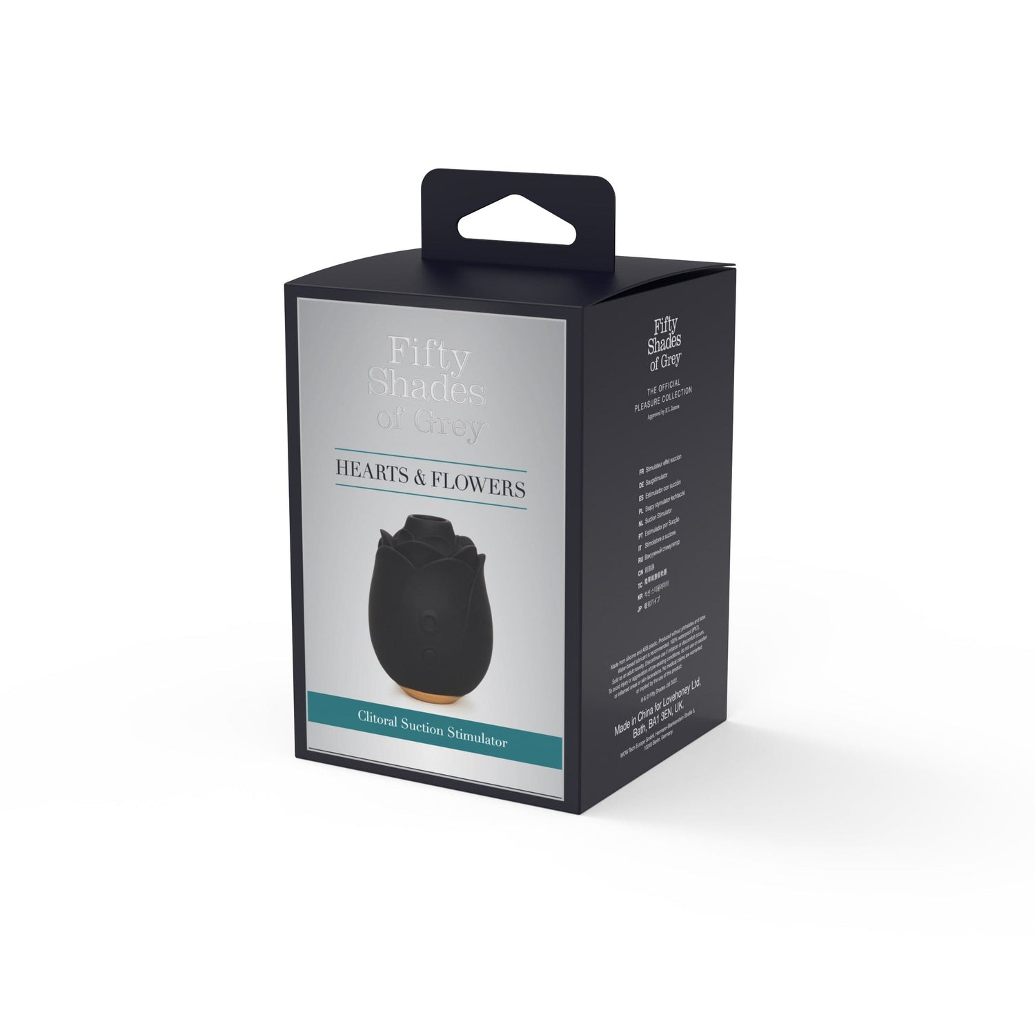 Fifty Shades of Grey - Black Rose Clitoral Air Stimulator (Black)    Clit Massager (Vibration) Rechargeable