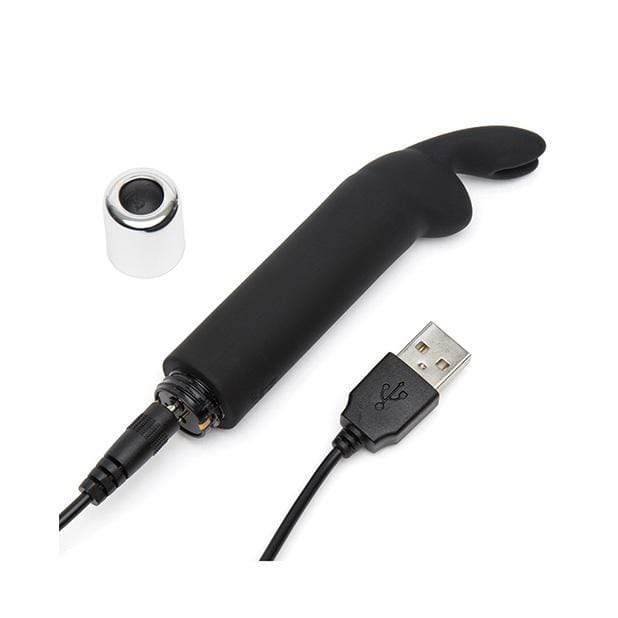 Fifty Shades of Grey - Greedy Girl Rechargeable Bullet Rabbit Vibrator (Black) FSG1107 CherryAffairs