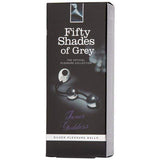 Fifty Shades of Grey - Inner Goddess Silver Metal Pleasure Kegel Balls (Black) FSG1096 CherryAffairs