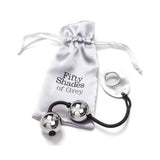 Fifty Shades of Grey - Inner Goddess Silver Metal Pleasure Kegel Balls (Black) FSG1096 CherryAffairs