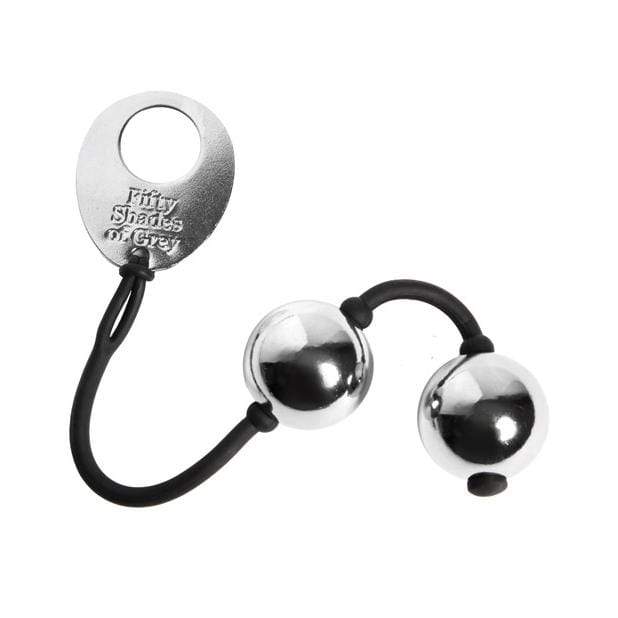 Fifty Shades of Grey - Inner Goddess Silver Metal Pleasure Kegel Balls (Black) FSG1096 CherryAffairs