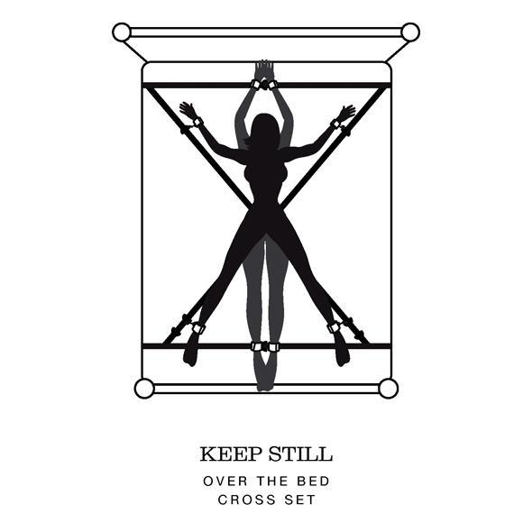 Fifty Shades of Grey - Keep Still Over the Bed Cross Restraint Set FSG1032 CherryAffairs