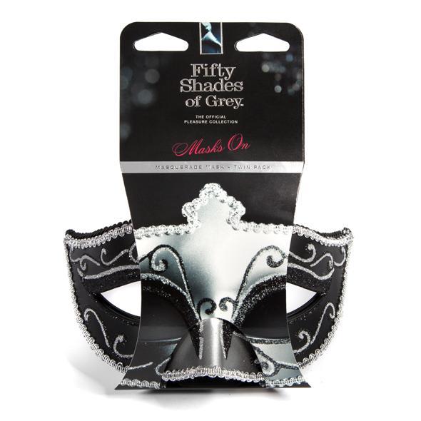 Fifty Shades of Grey - Masks On Masquerade Mask Twin Pack FSG1031 CherryAffairs