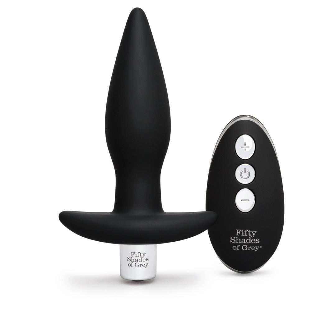 Fifty Shades of Grey - Relentless Vibrations Remote Control Butt Plug (Black) FSG1140 CherryAffairs
