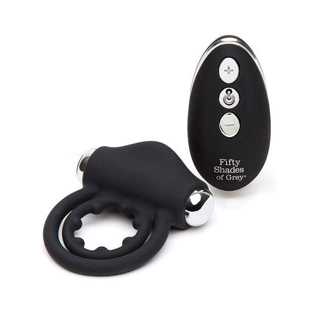 Fifty Shades of Grey - Relentless Vibrations Remote Control Love Cock Ring (Black) FSG1112 CherryAffairs