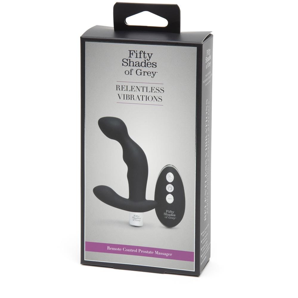 Fifty Shades of Grey - Relentless Vibrations Remote Control Prostate Massager (Black) FSG1142 CherryAffairs