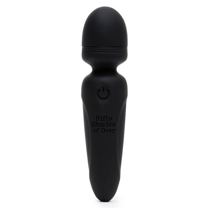 Fifty Shades of Grey - Sensation Rechargeable Mini Wand Vibrator (Black) FSG1164 CherryAffairs