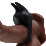 Fifty Shades of Grey - Sensation Rechargeable Vibrating Rabbit Love Ring (Black) FSG1168 CherryAffairs