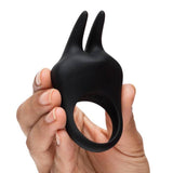 Fifty Shades of Grey - Sensation Rechargeable Vibrating Rabbit Love Ring (Black) FSG1168 CherryAffairs