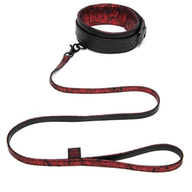 Fifty Shades of Grey - Sweet Anticipation Collar and Lead BDSM (Red) FSG1172 CherryAffairs