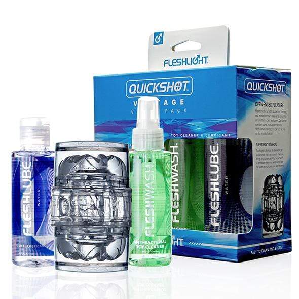 Fleshlight - Quickshot Vantage Combo Value Pack (Clear) FL1209 CherryAffairs
