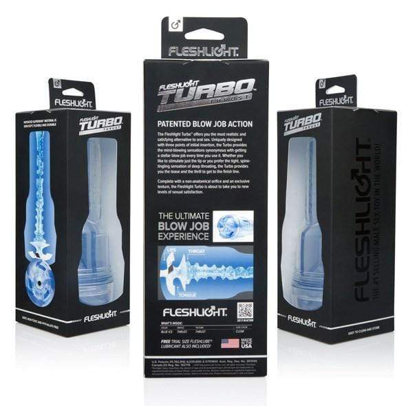 Fleshlight - Turbo Thrust Blue Ice Masturbator (Blue) FL1174 CherryAffairs