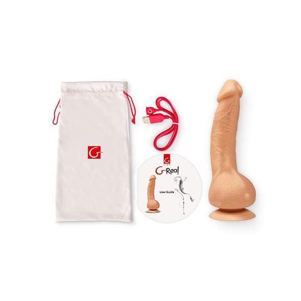 FT London - G Vibe G Real Realistic Vibrating Dildo (Beige) FT1021 CherryAffairs