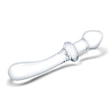 Glas - Classic Curved Dual Ended Glass Dildo 9" (Clear)    Glass Dildo (Non Vibration)