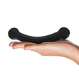 Glas - Double Bull Glass Dildo 5.5" (Black)    Glass Dildo (Non Vibration)