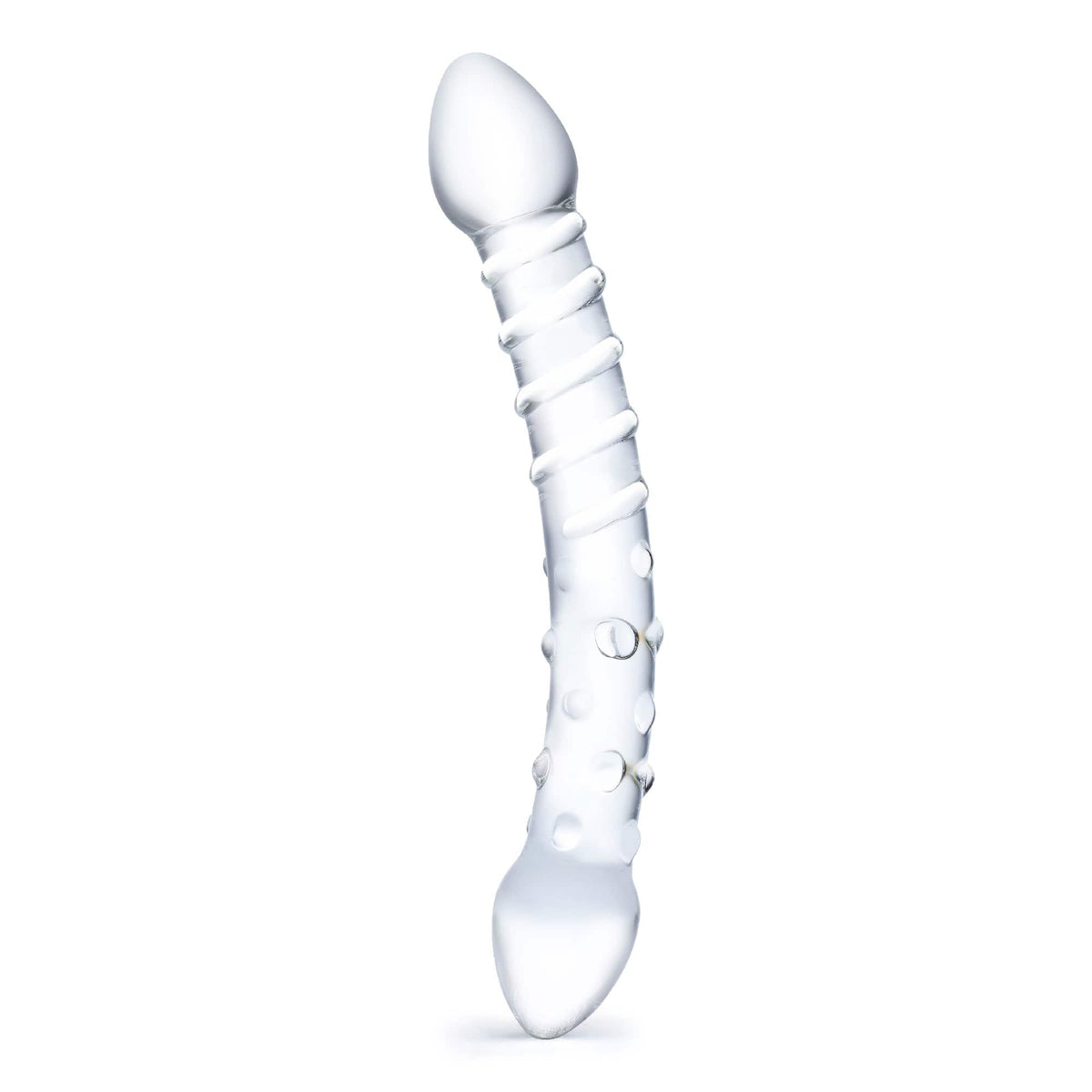 Glas - Double Trouble Glass Dildo 10&quot; (Clear) GL1006 CherryAffairs