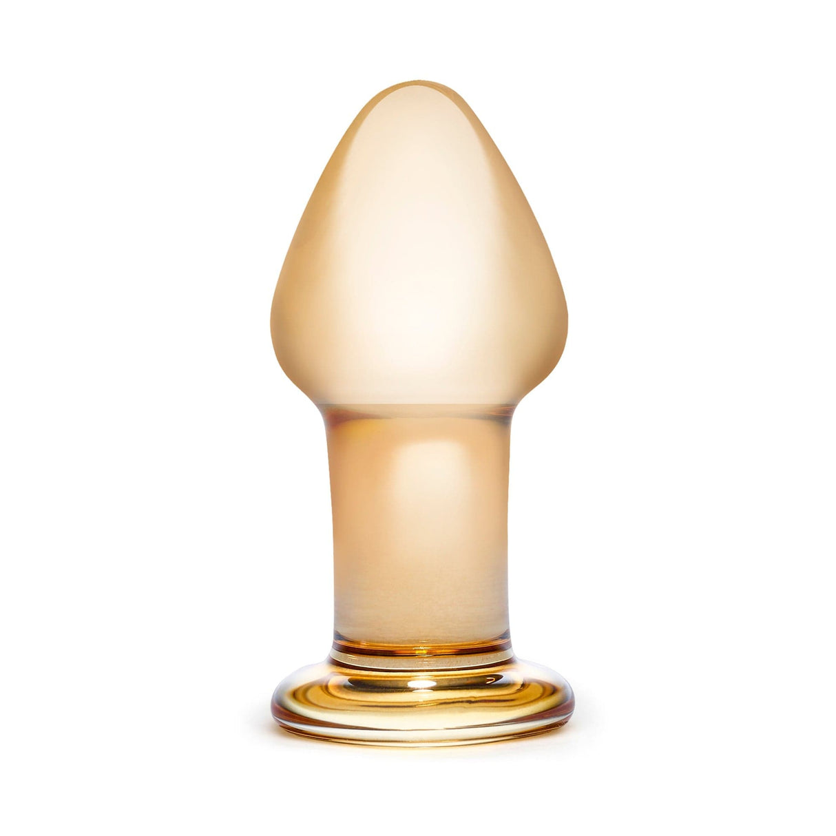 Glas - Over Easy Glass Butt Plug 3.5" (Orange) GL1009 CherryAffairs