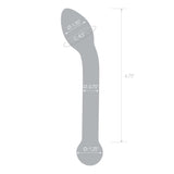 Glas - Slimline G Spot Hand Blown Glass Dildo 8" (Clear)    Glass Dildo (Non Vibration)
