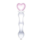 Glas - Sweetheart Glass Dildo 8" (Pink/Clear) GL1030 CherryAffairs