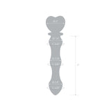 Glas - Sweetheart Glass Dildo 8" (Pink/Clear)    Glass Dildo (Non Vibration)