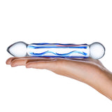Glas - Tip Textured Glass Dildo 6.5" (Clear)    Glass Dildo (Non Vibration)