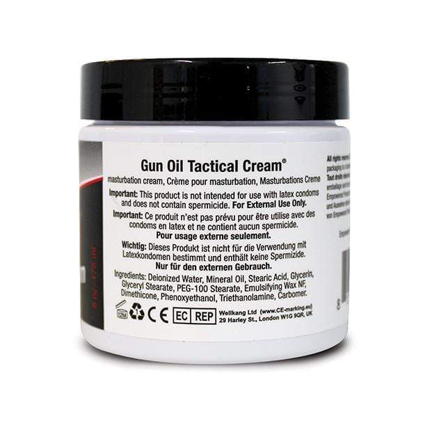 Gun Oil - Tactical Water Based Masturbation Cream Jar 6oz GU1020 CherryAffairs
