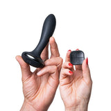 Hot Octopuss - PleX with Flex Remote Control Butt Plug (Black)    Remote Control Anal Plug (Vibration) Rechargeable
