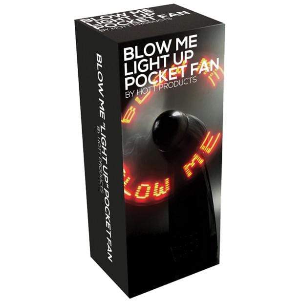 Hott Products - Blow Me Light Up Pocket Fan (Black)    Novelties (Non Vibration)