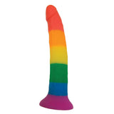 Hott Products - Rainbow Power Driver Strap On Dildo with Harness 7" (Multi Colour) HTP1011 CherryAffairs