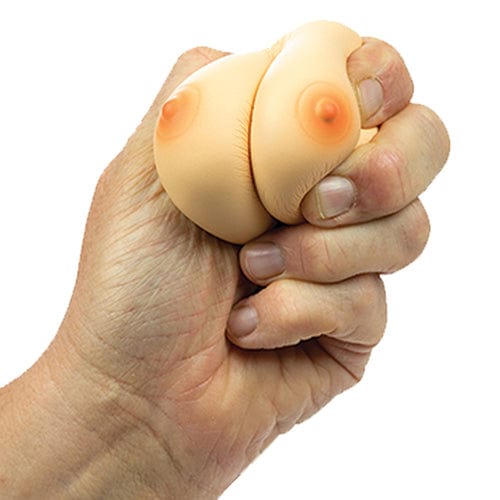 Hott Products - Stress Relief Breast Squishy Toy Fun Gift (Beige)    Party Novelties