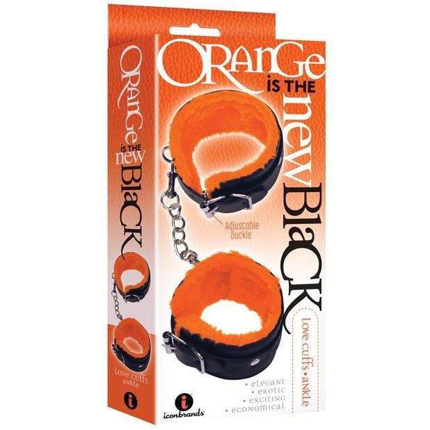 Icon Brands - Orange Is The New Black Furry Love Cuffs Adjustable Ankle Cuffs (Black) IB1011 CherryAffairs