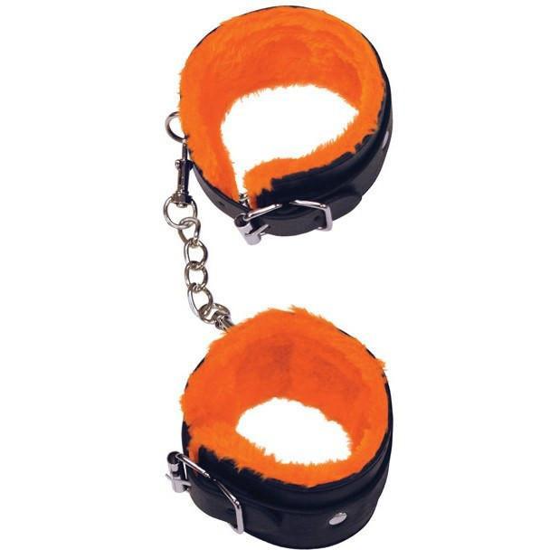 Icon Brands - Orange Is The New Black Furry Love Cuffs Adjustable Ankle Cuffs (Black) IB1011 CherryAffairs